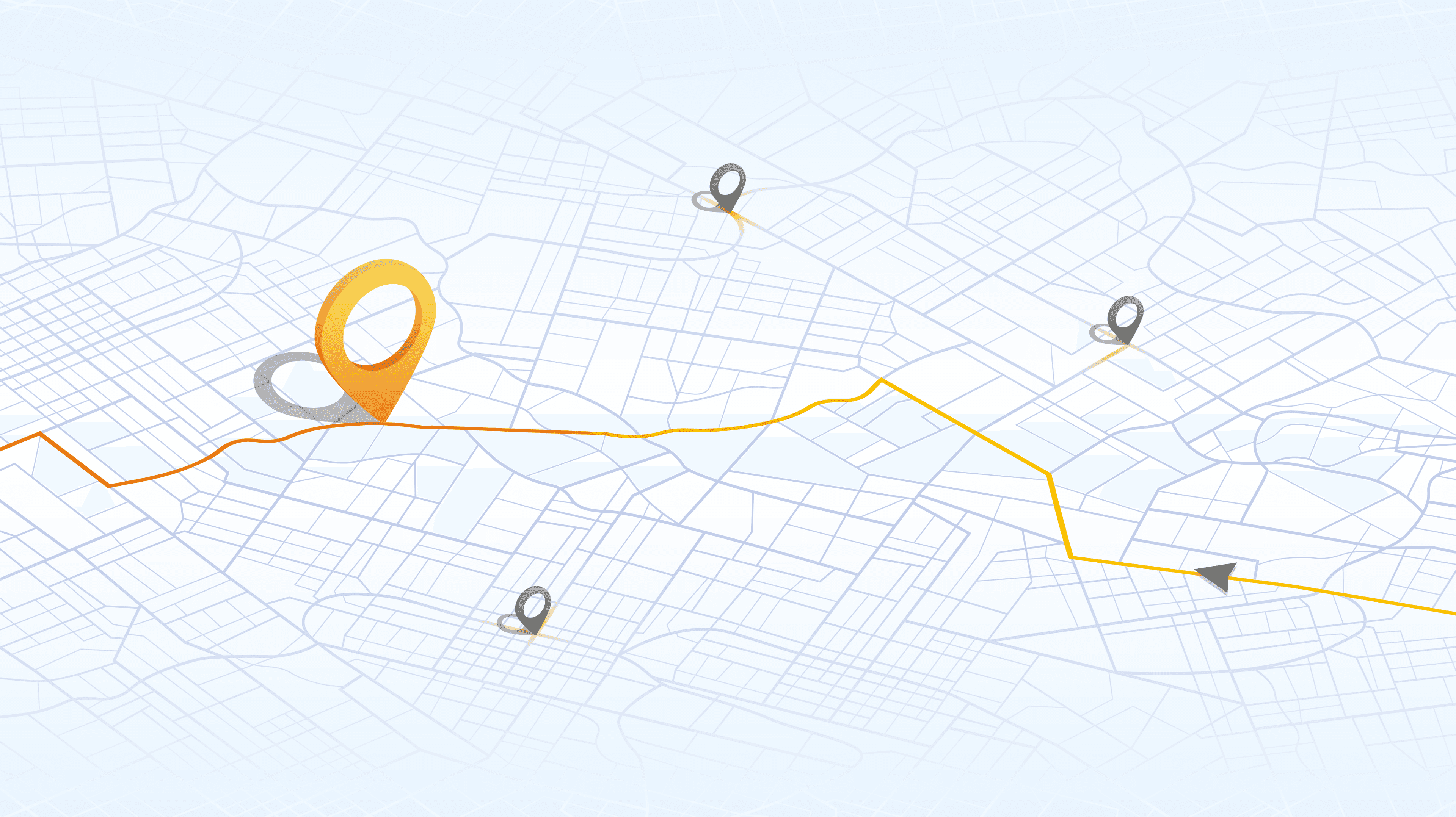Nationwide delivery route map